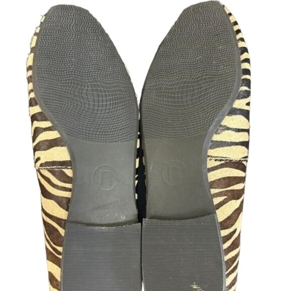 Nicole Take It Easy Calf Hair Tiger Stripe Flats Driving Shoes Slip Ons Size 8 - Picture 6 of 6